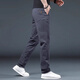 Playboy High-End Business Casual Pants Men's Autumn and Winter Slim Straight 2025 New Velvet Thickened Versatile Stretch Men's Pants W138# Gray Regular 31 Waist 2 feet 4 Recommended 120~130 Jin Jin equals 0.5 kg Wear