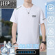JEEP SPIRIT冰丝短袖T恤男2025新款夏季薄款透气宽松大码速干衣印花运动半袖 JP17088:藏蓝 2XL 建议145-160斤