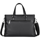 MOEPEQDAISHU Briefcase Men's Handbag Business Shoulder Messenger Bag Large Capacity Casual Commuting New Trendy Backpack Computer Bag Elegant Black 14 inches
