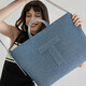 
Tujia TUPLUS Tujia Contour Series Portable Crossbody Dual-purpose Denim Pitot Pack Crossbody Bag New Style Washed Blue