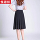 Hengyuanxiang Summer Women's Mother Falda Madre Falda de mediana edad Luz versátil y falda de baile delgada Falda A-Line Falda 753 Tamaño promedio 27 [Circunferencia de cintura 2 pies]