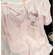 
Ice silk pajamas three-piece set suspenders new comfortable and soft outside short-sleeved home clothing Kitty Girl Kitty three-piece set Short-sleeved + shorts + trousers 2XL 160-172 Height 140-160Jin [Jin equals 0.5 kg]