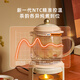 BRUNO health pot, kettle, teapot, office all-glass teapot, all-in-one scented tea electric kettle, stew pot, small mini one-person household separated automatic thermostatic pot, tea leakage + stew pot 0.8L