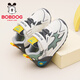 Babudou Children's Shoes Boys Comfortable Lightweight Toddler Shoes Autumn Casual Versatile Baby Shoes 101353149m/Lead Gray 25