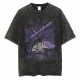 Jiuvia harajuku street lavado viejo japonés retro naruto naruto anime camiseta de algodón manga corta de verano b1381 lavado negro s