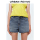 
UR2025 Summer New Women's Fashion Retro Casual Versatile All-match Washing Cowboy Shorts UWH850056 Blue 26