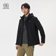 KOLON SPORT Kolon Jacket Level 2 water repellent and windproof men's hooded down three-in-one jacket