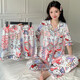 Koreanische Version von Ugly Fish Hanton Pyjamas für Frauen im Sommer dünne Heimkleidung, Kurzärmele, Shorts, Hosen, Cartoon Cartoon Netter Anzug KK14108 [Keine Augenmaske] 2xl [Empfohlen 135-145jin [Jin gleich 0,5 kg]]