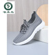 Woodpecker 2025 new summer old Beijing cloth shoes men's mesh breathable middle-aged and elderly dad shoes one foot casual sneakers kfrW698 gray [women] 43