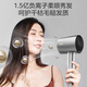 Midea Hair Dryer Home Portable Hair Dryer Negative Ion Does Not Harm Hair High Power Constant Temperature Quick Drying High Wind Hair Dryer Men and Women Couple Holiday Birthday Goddess Gift 1600W+150 Million Negative Ions Starlight Silver