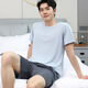 Pyjamas TTPMER pour le coton d'été masculin à manches courtes plus minces de vêtements de maison décontractés chinois minces peut être porté à l'extérieur de 9928 [H SUIS à manches à manches courtes pour hommes] 175 L [Recommandé 100-130 Jin [Jin est égal à 0,5 kg]]]]