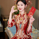 XiUhe Familien offizielles Flaggschiff XiUhe Hochzeit Braut 2025 Neues Hochzeitskleid Drache und Phoenix Hanging Hochzeitskleider Chinesisches Hochzeitskleid Hochzeitskleid N-843 m