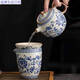 Yonghuan Ru Kiln Blue and White Tea Set Set 2024 New Household Tea Brewer Light Luxury Kung Fu Tea Cup Lid Bowl Gift Box Pack 9214 Lamb Fat Yujiangshan Sushi---- Gift Box Pack