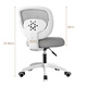 Warner new computer chair learning chair ergonomic chair home backrest chair DK828 grey pulley style without armrests
