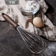 Learn to cook [New Product] 304 stainless steel small egg whisk manual mixing rod household baking tool whisk cream [304 stainless steel] WK9214-medium multi-function