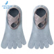 Jingzhiji five-finger yoga socks for women in summer, thin, professional non-slip, adult indoor split-toe special sports Pilates boat socks, one pair of each style, 6 pairs, one size fits all