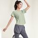 Victoria Traveller Sports Set Damen-Yoga-Fitnessanzug losen lose falsche zweiteilige Fahrrad Pilates Training Anzug Zwei-teiliges Set Green L.