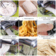 Baijie Electric noodle press, household fully automatic integrated shredder, multi-function wonton skin, dumpling skin, kitchen noodle machine, noodle cutting machine, commercial rolling machine, stainless steel one-cut type [double skin + dumpling skin + 2.5mm round surface] high-quality stainless steel丨8-stage adjustment丨Anti-era dough making/Pengpai Power
