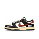耐克（NIKE）球鞋定制  Dunk 太空灰岩 休闲百搭 复古做旧 黑米色板鞋 DD1503-101(Team77-墨晓)女 35.5