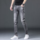 Diotu Autumn New Men's Jeans Light Luxury Brand Trendy Brand Pantalon Slim Ajustement Slim Pantalon Fashion Pantalon Men de mode Pantalon FRENDY Youth Tendy Heavy and Fasha