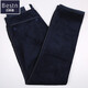 Baisi Shield Jeans pour hommes avec du velours épaissis du pantalon d'âge moyen d'âge moyen et âgé haute