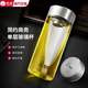 Copa de vidrio Sino Gran capacidad de una sola capa de agua engrosada Oficina de negocios con té de malla de filtro Coche portátil y transparente 9076 Lifting Cup Lid-695ml