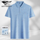 SEPTSWOLDES (Septembrewolves) T-shirt à manches courtes pour hommes à manches courtes d'âge moyen Polo mince Polo Polo d'âge moyen et âgé de glace à moitié à manches mises à manche