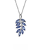 DYAI sterling silver natural tanzanite pendant necklace accessories women's light luxury high-end pendant niche birthday gift sterling silver necklace + brand gift box