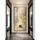 
KAOOSEEN entrance decoration painting facing the door 2024 sense vertical version entrance decoration painting modern light luxury meaning good corridor passing (Jiuyu Happiness) 135751 60*120 Local rich gold frame crystal porcelain painting (crystal porcelain craft + handmade diamond inlay