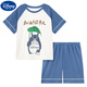 Disney children's pajamas summer thin loose breathable short sleeve shorts two-piece set boy cute cartoon home clothing suit TN-short round-693# Come on, reader 170 size 8 recommended height 90-103CM