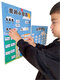 Kinderwetterwoche emotionaler Kognition Ruhiger Buchkalender Chinesische und englische Spielzeugpaste Unterrichtsaufkleber A3 Größe kleiner Kalender Fertiger Plastikabdeckung