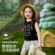 
ASK JUNIOR [Instant Cool] Children's Set Summer Children's Sleeveless Vest T-shirt Shorts Casual Pants Two-piece Girls