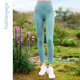 Fan Sheng Yoga Kleidung Sport Leisure Rennen im Freien Radfahren Kühle Hosen Gürtel Tasche Taille Huging Cropped Hosen Frauen Fy5918 Salt Lake Green S