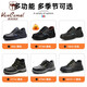 西域骆驼（VANCAMEL）牛皮劳保鞋四季男防砸防刺穿钢头工地耐磨实心底安全鞋防护工作鞋 LB9215-1-升级采购款 45