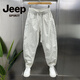 Jeep Spirit Sommer Neue atmungsaktive Schnelltrocknungs-Arbeitskleidung Casual Hosen für Männer lose geradlinige Hose mit breitem Bein Muschi Harlan Scimitar Hosen Militärgrün K210 M 100-125jin [Jin gleich 0,5 kg]