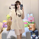 Yu Zhaolins neuer Pyjamas für Frauen im Sommer Nachahmung Baumwollpullover Shorts Süßes Welpe Cartoon bequemer Haus tragbarer Anzug