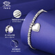 Chinese jewelry pt950 platinum bracelet for women broken ice ice love versatile bouncy bead bracelet Valentine's Day gift for girlfriend and wife love bouncy bead bracelet gold weight about 5.8g