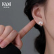 Kaximu 999 pure silver flower earrings women's ear piercing small earrings niche 2025 new earrings high-end sterling silver earrings S999 flower earrings gift box