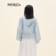
MO/Co.[active series] Jacket 2025 autumn new product UPF50+ sun protection outdoor hooded jacket MBE3JKT025 Ice gray blue XS /155
