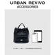 Urban Revivo Autumn 2025 New Women's Little Rhombus Rhombus Quilmted UAWB50167 Negro
