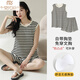 莫代尔（Madallo）带胸垫背心睡衣女夏季纯棉薄款夏天无袖家居服套装可外穿宽松大码 带胸垫背心套/装-F9856 M 女 建议80-100斤