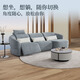 Lazboy Lezhibao Creme Wind Chenille Zero Wandfunktion Sofa Große Doppel -Doppel -Elektro -673 Blau [30 Tage Haare]