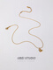 Chi Li Youbei's hand-made girl's love pendant necklace is a light luxury niche 18k gold-plated clavicle necklace Japanese and Korean style picture necklace