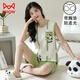 
Catman (MiiOW) vest pajamas with chest pad for women for women in summer pure cotton thin summer sleeveless home clothing set can be worn loose large size for outside. Vest cover with chest pad/suit-F9856 M Women Recommended 80-100Jin [Jin equals 0.5 kg]