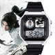 Huizhi Stadt Jianlai Peripheral Watch Chen Ping A Ning Yao Qi Jingchun Electronic Watch Small Square Birthday Gift Student Student Cartoon [Mode Silber Schwarz] D11973 Electronic Watch Standard