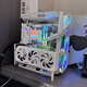 Shuomeiyou open chassis 240/360 water-cooled air-cooled ATX/matx rack graphics card vertically mounted computer host small chassis X6 white chassis (supports small and medium-sized motherboards)