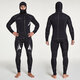 Shabat 5mm thickened diving suit men's split warm snorkeling and cold-proof deep diving equipment long-sleeved swimsuit women 1049 split 5MM black M