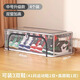 Zhifan Japanese Shoe Storage Artifact Transparent Shoe Box Storage Box Special Shoe Cabinet Storage Box Car Folding Space Saving Box 4 Pack - Upgraded Double Windows Height Medium Size 0 Odor, Will Not Collapse When Stacked