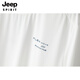 JEEP SPIRIT冰丝网孔速干圆领短袖T恤男夏季薄款透气时尚青年运动休闲体恤衫 C3BHT-HC9905A白色 L 100斤-120斤