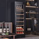 Bai Kailun red wine cabinet, first-class energy efficiency, constant temperature wine cabinet, zero-embedded home commercial living room display cabinet, wine preservation refrigerator, dual temperature air-cooled frost-free tea beverage, white wine and foreign wine, single temperature zone, full display of red wine, 48 bottles, intelligent anti-fog door